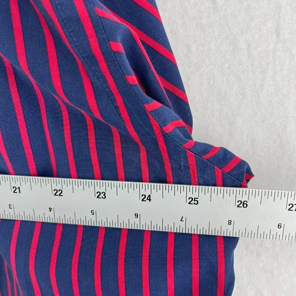 Brooks Brothers Button-Down Shirt Men's Sz L Blue Striped Collared Chest Pocket - Picture 4 of 9